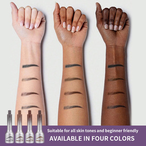 Nouveautés en gros : Poudre à sourcils multi-usages Bardy en plastique pour sourcils, blush et ligne des cheveux, tampon anti-bavures et pinceau à sourcils - Product Image 3