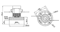 Moteur d'aspirateur WISDOM, pièces détachées, forte aspiration 1200-1400W, moteur d'aspirateur eau et poussière, faible bruit, fil de cuivre pur pour garage automobile