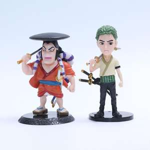 2 designs, 8 pièces/ensemble, figurines d'action d'anime de style nouveau, One Piece Luffy Nami Yamato, mini figurines en PVC - Product Image 6