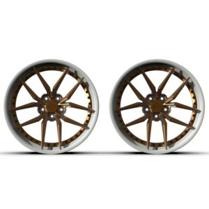 Adaptado para S101SC 2 piezas 19 "20" 21 "22" ruedas de coche de pasajero de plato profundo negro Chevrolet Corvette C5 C6 C7 C8 5 agujeros - Product Image 1