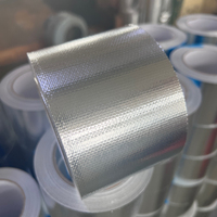 Ruban adhésif renforcé en fibre de verre et feuille d'aluminium, ruban adhésif en tissu de fibre de verre et aluminium avec adhésif à solvant