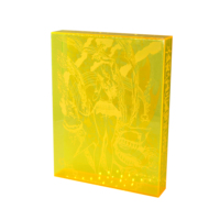 Boîte de protection pour livre en acrylique gravé sur mesure, boîte de protection pour livre en plexiglas bleu, étui pour livre en perspex