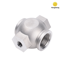 Corps de compteur d'eau en acier inoxydable OEM 304, usiné CNC, haute dureté, excellente résistance à l'usure, marque HS