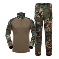 Pantalon et combinaison de travail tactique camouflage d'extérieur sans genouillères, tissu multi-camo, équipement personnel de chasse tactique