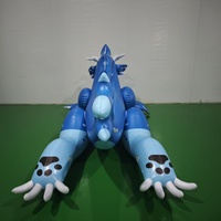 Dragon volant gonflable bleu personnalisé Apex, certifié CE, en PVC, garantie de 2 ans, pour des créatures mythiques amusantes