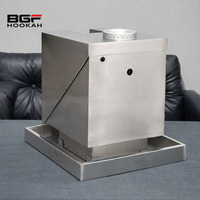 Nuovo Narghilè di Alta Qualità dal Design Moderno e Lussuoso in Acciaio Inox con Circolazione Automatica dell'Acqua e Effetto Cascata