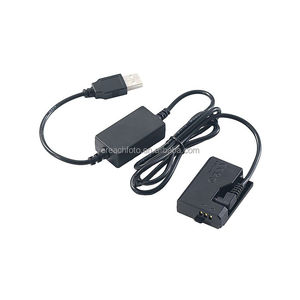 แบตเตอร์รี่ดัมมี่ USB ไป LP-E10 LP E10 ACK-E10ที่ชาร์จ DR-E10สำหรับ <span class=keywords><strong>Canon</strong></span> <span class=keywords><strong>EOS</strong></span> 1100D 1200D 1300D 1500D 2000D 3000D T3 T5 T6 X70 X50 - Product Image 2