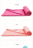 Serviette de yoga en coton naturel, séchage rapide, absorbante, anti-choc, antidérapante, certifiée ROHS, pour la maison, la salle de sport et les voyages