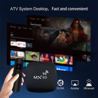 Fiable placa base MX10 5G Android 13 Smart TV Box con decodificador Mx10 de rendimiento estable