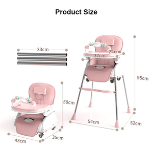 Best Seller sicurezza 4 in 1 convertibile per bambini piccoli <span class=keywords><strong>seggiolone</strong></span> con giocattoli e ruote - Product Image 6