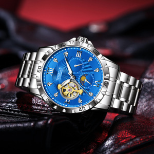 Tisselly Nieuwste Hot Sale Heren Mechanische Horloge Luxe Roestvrij Staal Automatische Polshorloges Hoge Kwaliteit Functie Horloges Man - Product Image 2