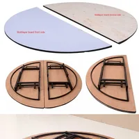 Ensemble de chaises de table pliantes rondes et minimalistes modernes pour les hôtels, les banquets, les formations, les conférences, les restaurants et les mariages.