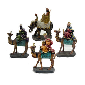 Venta al por mayor de resina artesanías cristianas estatuilla de caballo estatuas de Santo decoración de escritorio religioso recuerdos católicos regalos cristianos <span class=keywords><strong>artículos</strong></span> - Product Image 1