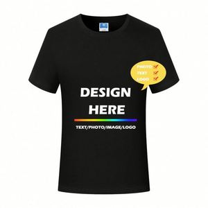 Custom Oversize Quick-drying Round Neck Printed logo Custom Advertising Overalls Cultural Tee Shirts Short Sleeves - Product Image 5