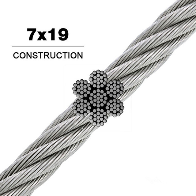 Stainless Steel Galvanized Wire Rope 7*7 7*19 6*19+Fc 6*7+Fc Cold Heading Steel Welding