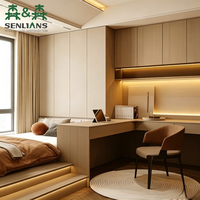 Lit de rangement moderne SLS pour chambre à coucher, en bois tatami, personnalisable, pour maison, appartement, hôtel, en gros, en stock