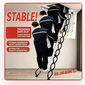 <span class=keywords><strong>Escalera</strong></span> retráctil manual oculta para techo, <span class=keywords><strong>escalera</strong></span> interior <span class=keywords><strong>extensible</strong></span> para ático - Product Image 5