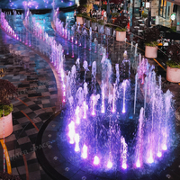 Fournisseur en gros de fontaines circulaires innovantes à plat, avec système de contrôle musical complet, pour jeux d'enfants et décoration aquatique de place publique
