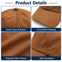 Casquette de sport réglable en polyester à six panneaux, légère, réfléchissante, respirante et anti-transpiration, idéale pour l'entraînement et la course à pied, personnalisable en usine.