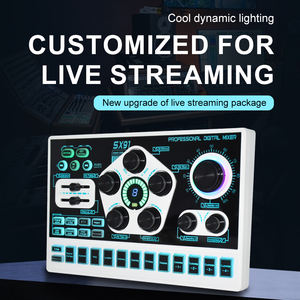 Carte son filaire X91 avec réduction <span class=keywords><strong>de</strong></span> bruit, <span class=keywords><strong>mixeur</strong></span> audio avec fonction d'enregistrement pour karaoké, chant <span class=keywords><strong>en</strong></span> <span class=keywords><strong>ligne</strong></span> et diffusion <span class=keywords><strong>en</strong></span> direct - Product Image 4