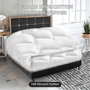 <span class=keywords><strong>Surmatelas</strong></span> Queen Size Fusion 100% coton lavable, hypoallergénique, thermorégulant. Garantie de 100 nuits. - Product Image 4