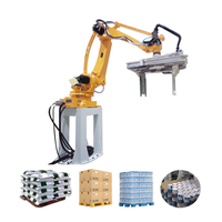 Système de palettisation robotisé entièrement automatique à grande vitesse pour cartons, boîtes, bidons, bouteilles, sacs, équipement de ligne de production