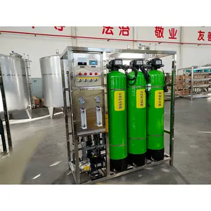 Ro Filter air industri, peralatan perawatan air sistem osmosis terbalik tanaman Filter air 1000L/jam