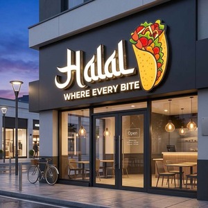 ป้ายธุรกิจสั่งทำจากโรงงานโดยตรง ป้ายไฟ LED แบบเจาะรู ป้ายโลโก้ LED ป้ายร้านค้า ป้ายภายนอกอาคาร ป้ายโฆษณาเชิงพาณิชย์ - Product Image 1