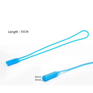 Chaîne de <span class=keywords><strong>lunettes</strong></span> de sport pour enfants en silicone rond orange bleu en gros, <span class=keywords><strong>cordon</strong></span> anti-chute pour <span class=keywords><strong>lunettes</strong></span> pour adultes - Product Image 4