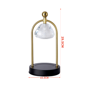 Diffuseur de <span class=keywords><strong>Cire</strong></span> Électrique en Céramique, Bois et Métal, <span class=keywords><strong>Chauffe</strong></span>-Parfum Sans Flamme, <span class=keywords><strong>Chauffe</strong></span>-Aroma pour la Maison, Décoration et Aromathérapie - Product Image 4