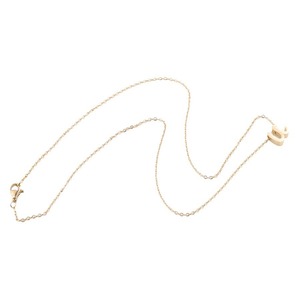 Collar con Letra Minúscula |   Collar con Inicial de Cuentas de Acero Inoxidable Chapado en Oro PVD de 18K para Mujer |   Hipoalergénico e Impermeable - Product Image 5