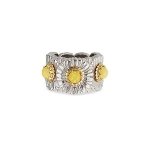 Anillo de Plata Pura con Ágata Azul y Diseño de Margarita para Mujer - Nuevo Estilo, de Alta Gama, Elegante, Marca Australiana, Popular en la Plataforma Redbook - Product Image 4