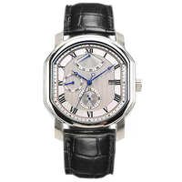 Montres automatiques étanches en acier avec mouvement japonais, affichage 24 heures et calendrier, conçues et fabriquées en usine pour la marque privée des clients