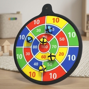 Kids <b>Dart</b> Game Set Child Safe <b>Dart</b> Toy Lightweight Washable 16" Plastic Magnetic Dartboard - Product Image 1