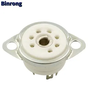 Ceramic tube socket GZC7-F small 7 pin silver feet for 6J1,6J2,6J3,6J4,6J5,6Z4,EAA91,EC92