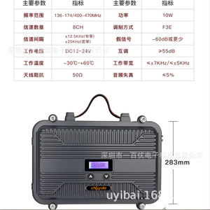 Repetidor Portátil Chierda V9, Amplificador de Señal Digital y Analógica 4G, Carcasa Metálica Resistente a Impactos, Sellado para Redes IP - Product Image 3