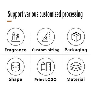 Vendeur chaud boucles de fruits bol de bougie de céréales, boîte de bougie de céréales parfumée à la main décoration de la maison verre Art bougie cire de soja 50 pièces - Product Image 4