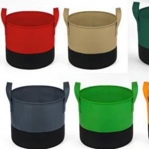 Sac de culture pour plantes en feutre non tissé biodégradable PP bicolore, respirant et durable, pour fleurs, arbres et semis - Product Image 3