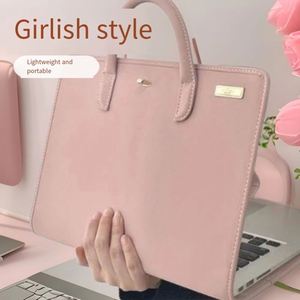 New Pink Girlish Tote <b>Bag</b>, Large Capacity Handbag, 14-inch Laptop <b>Bag</b>, Shoulder <b>Bag</b> - Product Image 2