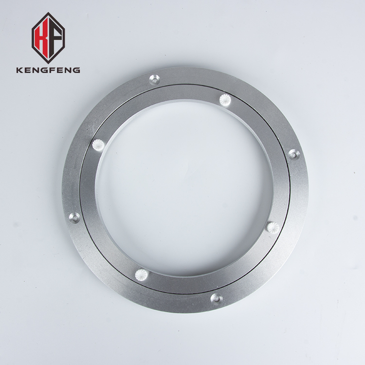 Стеклянный обеденный стол, алюминиевый поворотный подшипник, тяжелые поворотные подшипники на 360 градусов