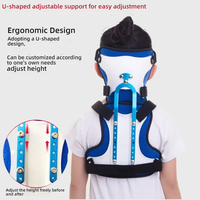 Attelles orthopédiques réglables pour le cou et la poitrine des enfants - Matériaux métalliques et TPE de haute qualité, utilisation hospitalière, design portable