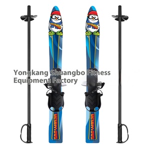 Tabla de esquí doble <span class=keywords><strong>Junior</strong></span> con palo de nieve Snowboard de plástico para niños para invierno Deportes de ocio al aire libre al por mayor - Product Image 3