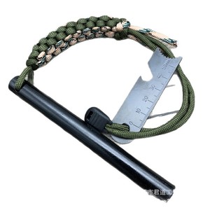Allume-feu en magnésium avec cordon paracorde, outil de survie pour le camping en plein air, bâton de feu 13130 - Product Image 5