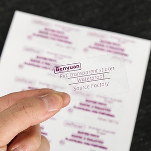 Fabriek Directe Verkoop A4/A3 Transparant Zelfklevend Papier Film Custom Gesneden Pvc Sticker Vel Voor Duidelijk Cosmetische Verpakking Etiketten - Product Image 3