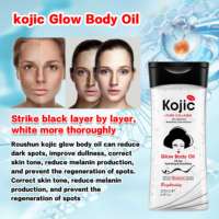 ROUSHUN OEM Gel Huile Corporelle Éclaircissant et Blanchissant à l'Acide Kojique Puissant pour Tous Types de Peau