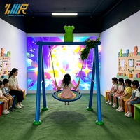 Projection de balançoire en temps réel jeu de projection de balançoire interactif mise à jour de contenu gratuite aire de jeux pour enfants projection 3d balançoire immersive