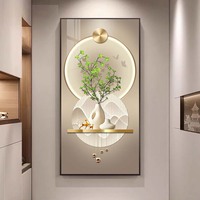 Peintures murales et tableaux à l'huile en porcelaine de cristal modernes personnalisés en gros pour la décoration intérieure et l'accrochage d'œuvres d'art