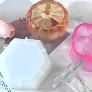 กล่องเครื่องประดับรูปหัวใจแบบทำมือแม่พิมพ์กล่องเก็บของขนาดใหญ่ทำจากซิลิโคนพร้อมฝาหยดคริสตัลแม่พิมพ์ซิลิโคนแม่พิมพ์แฮนด์เมด - Product Image 5