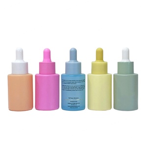 Beautiful 1oz Matt Sage Green Flat Shoulder Glass Serum Dropper Bottles 20ml 30ml 40ml 50ml 60ml 80ml 100ml - Product Image 4
