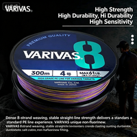 VARIVAS 150m Nouvelle ligne tressée PE 8 brins ultra-résistante pour la pêche en mer, lisse, longue portée, cinq couleurs, fabriquée en Chine